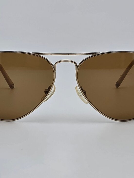 Michael Kors Jet Set M2047S 780 Gold Frame Brown Glass Lens Aviator Sunglasses main image 10
